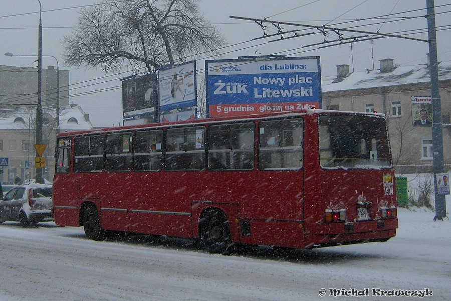 Zima 2010/2011 1904
Po godzinie 11 ikarus 1904 był widziany, gdy zmagał się ze wzniesieniem na Sulisławickiej.
