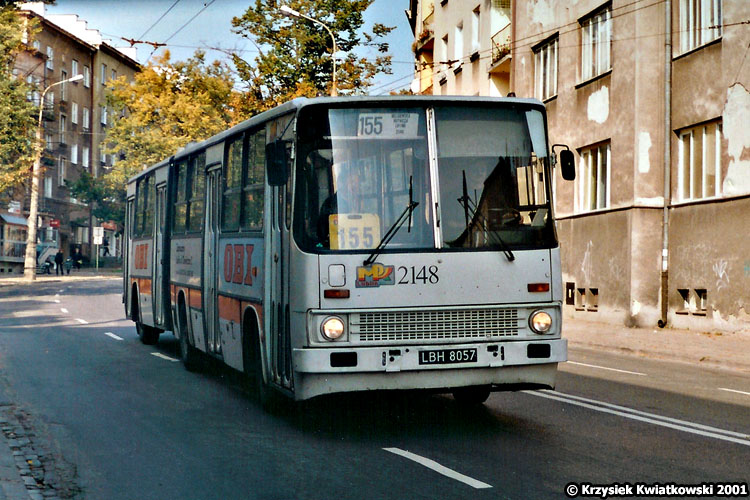 2148
2148 we wcieleniu sprzed remontu z 2002, z reklamą Obi.
Słowa kluczowe: zatrolejbus