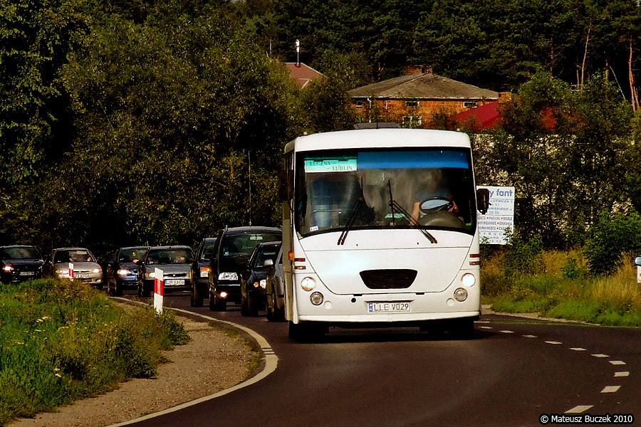 LLE V029
Piątek to jedyny obok Łęcz-transu liczący się jeszcze przewoźnik na trasie Lublin - Łęczna. Ma jako taki tabor, składający się głównie z Solin i Jelczy Vero. Czasami można też trafić na Kapeny InterCity.

