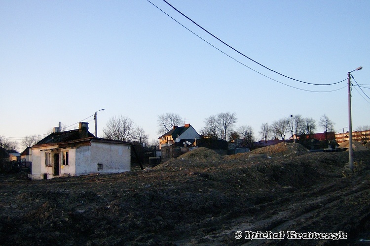 ruiny domu w rejonie ulicy Sosnowej